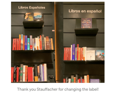 Spanish books or Books in Spanish?