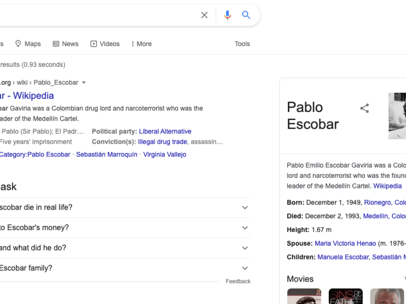 Cuando tu apellido es Escobar